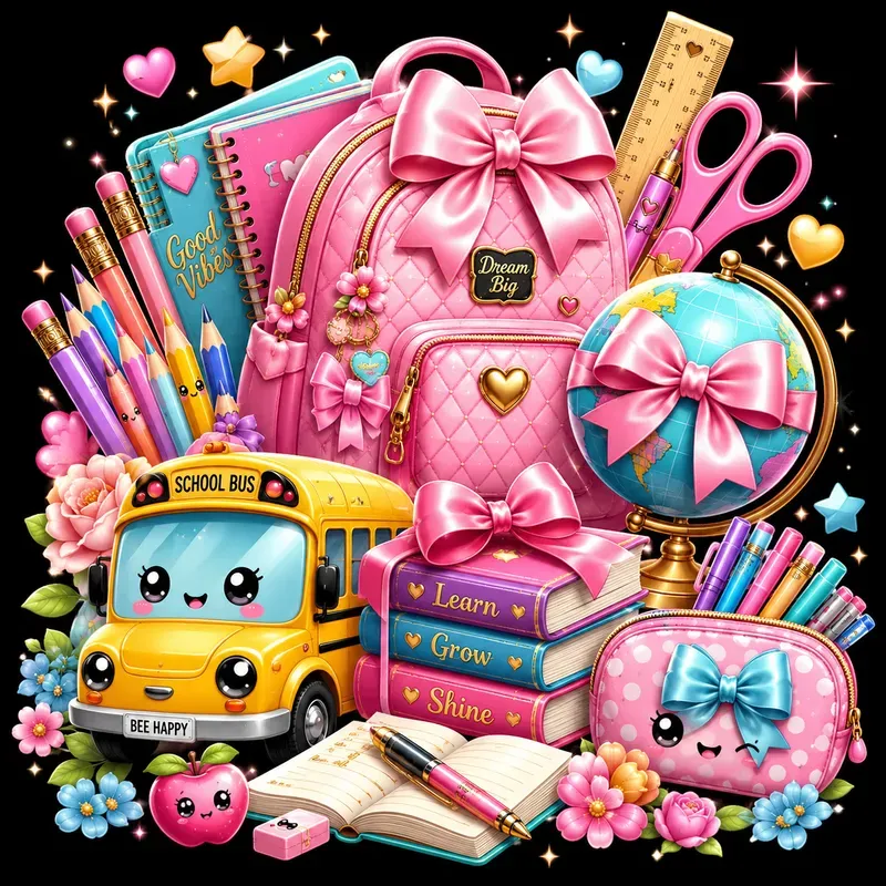 Kawaii School Clipart Creators