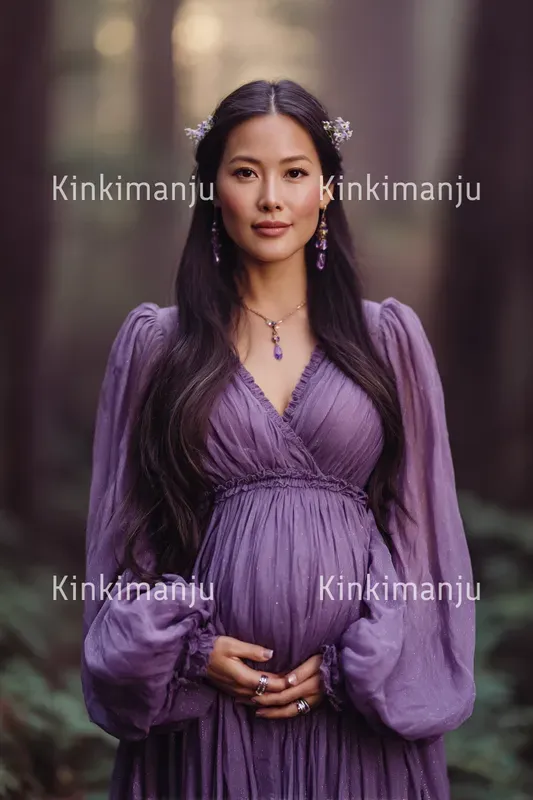 Glowing Maternity Couture Photography