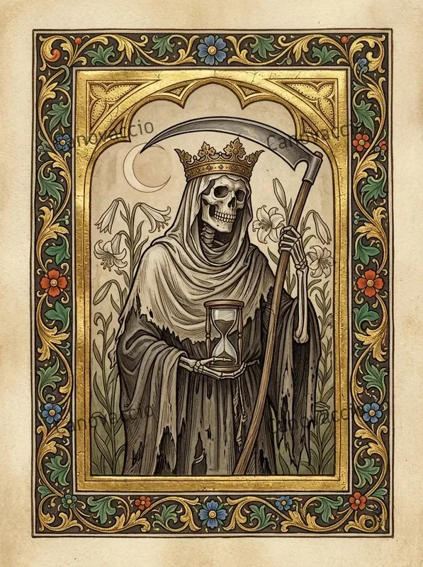 Medieval Illuminated Tarot Card Decks