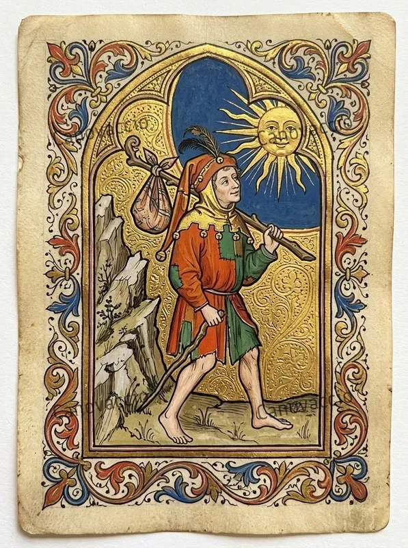 Medieval Illuminated Tarot Card Decks