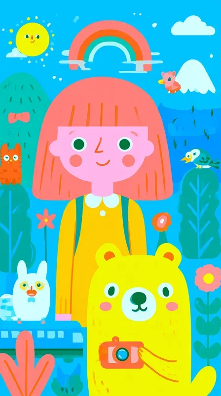 Cute Rainbow Fantasy Worlds