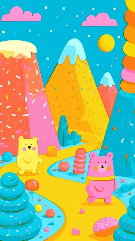 Cute Rainbow Fantasy Worlds