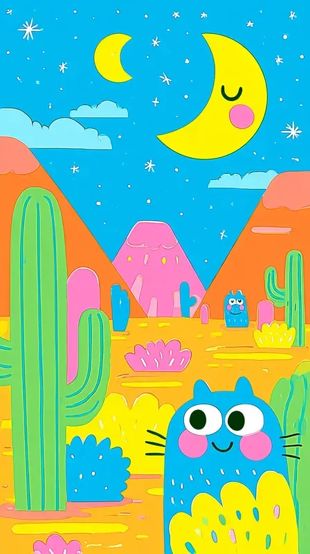Cute Rainbow Fantasy Worlds