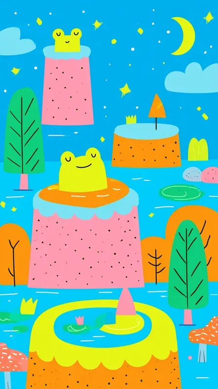 Cute Rainbow Fantasy Worlds