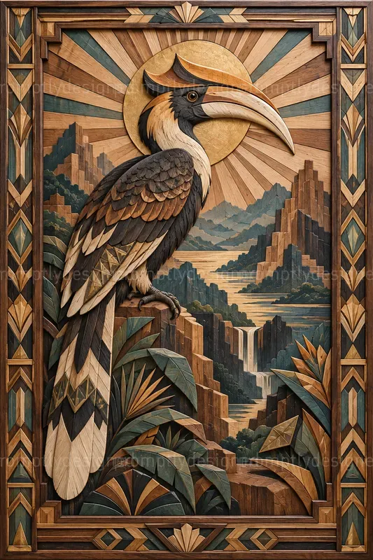 African Carved Wood Wall Art