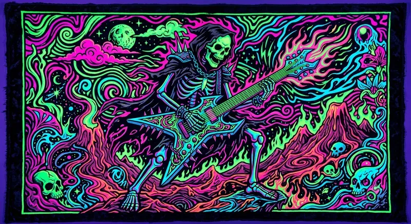 Blacklight Velvet Poster Art