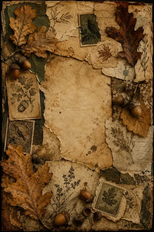 Vintage Autumn Junk Journal Ephemera