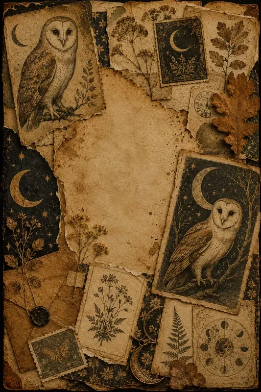 Vintage Autumn Junk Journal Ephemera