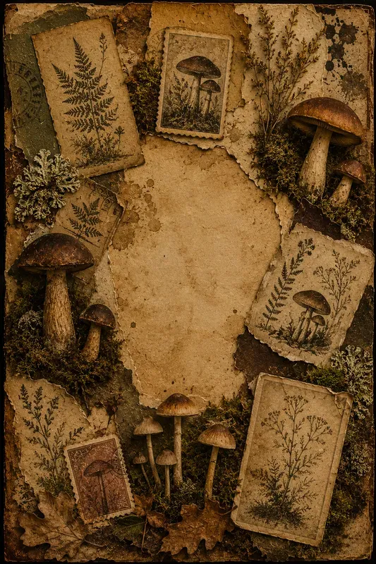 Vintage Autumn Junk Journal Ephemera