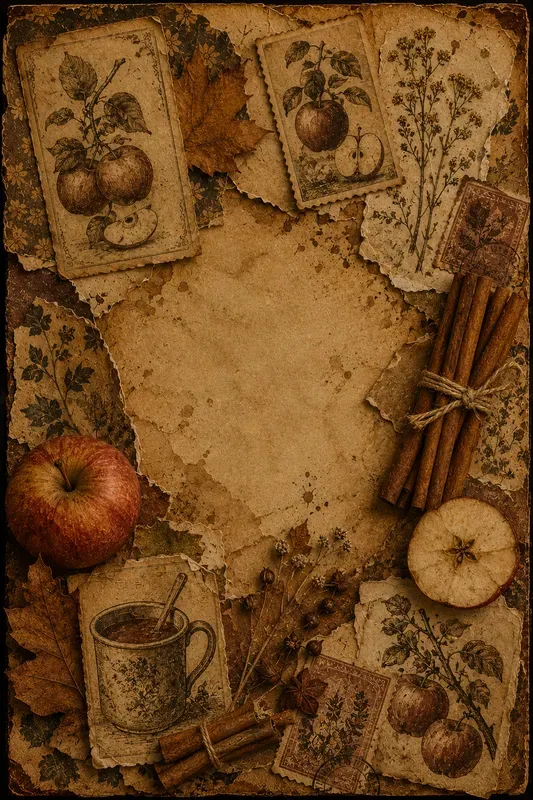 Vintage Autumn Junk Journal Ephemera