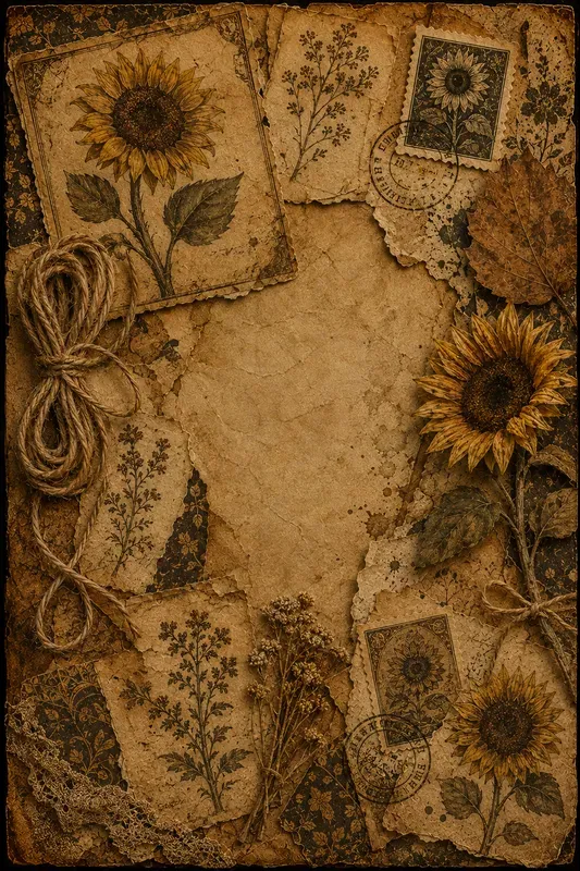 Vintage Autumn Junk Journal Ephemera