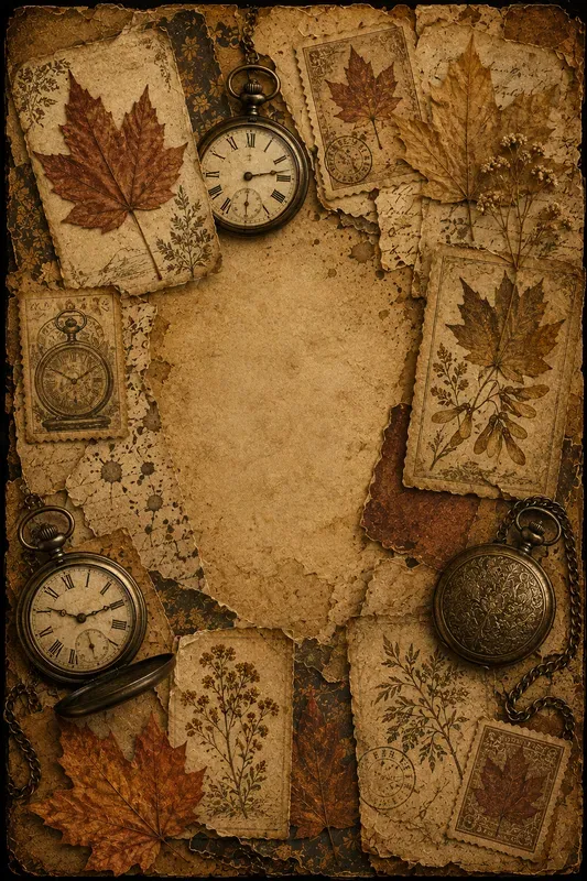 Vintage Autumn Junk Journal Ephemera