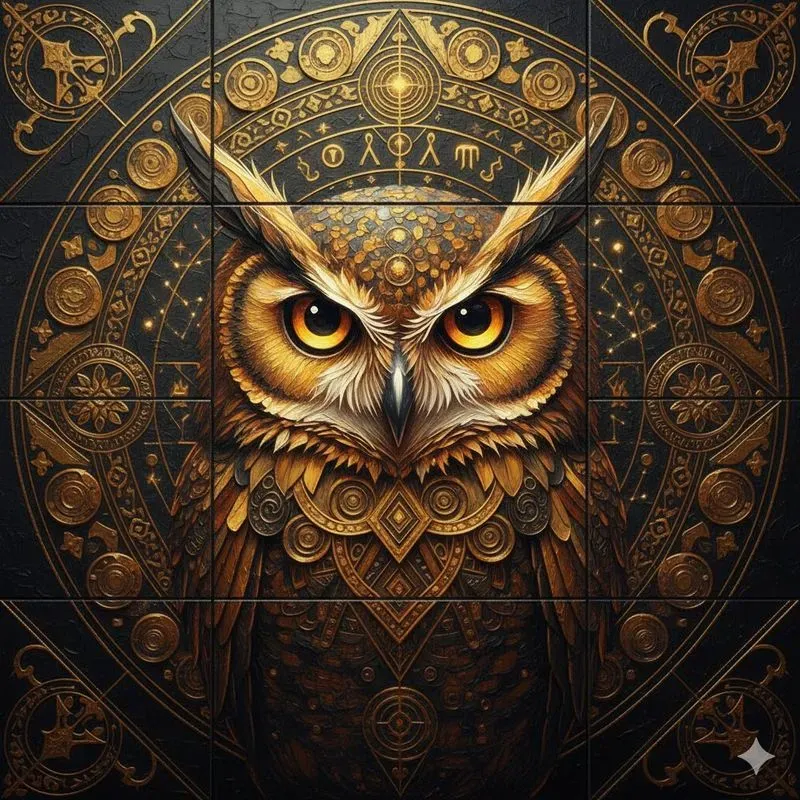 Geometric Impasto Mythic Art