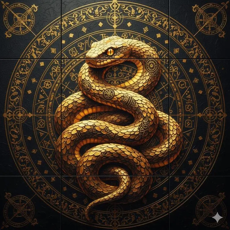 Geometric Impasto Mythic Art