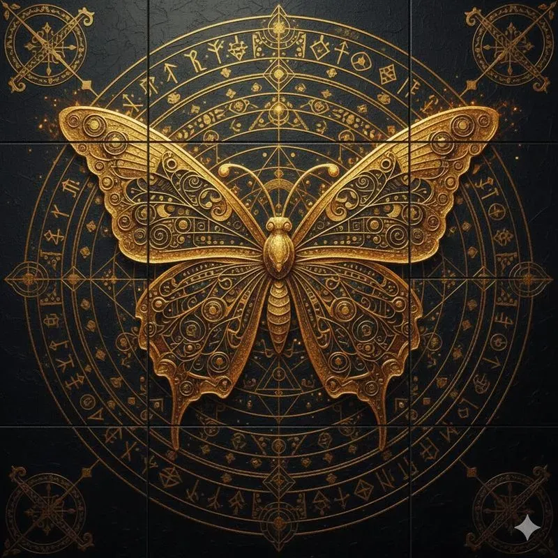 Geometric Impasto Mythic Art