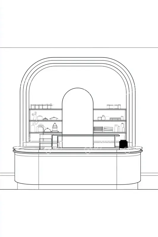 Minimalist Elevation Line Art