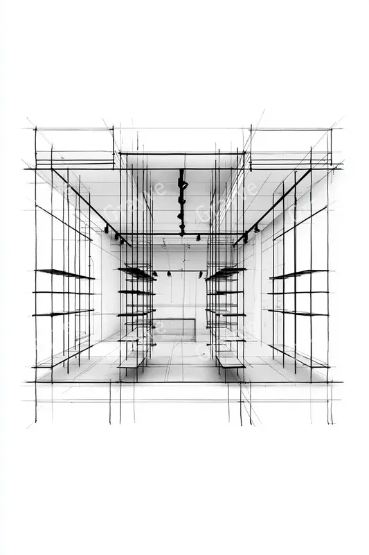 Minimalist Elevation Line Art