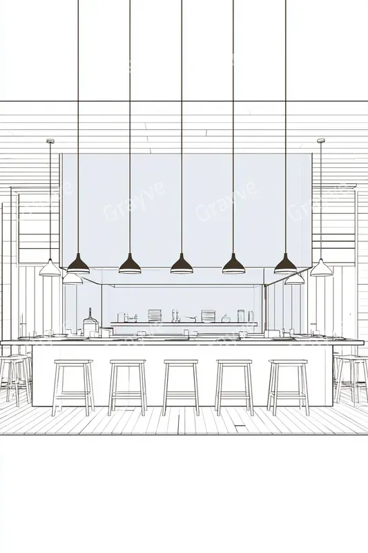 Minimalist Elevation Line Art