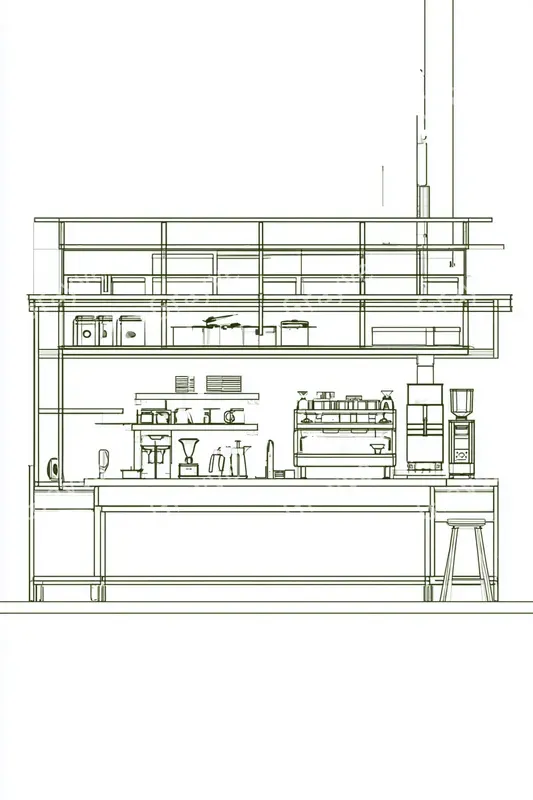 Minimalist Elevation Line Art