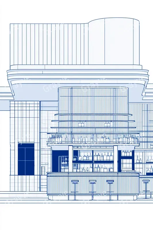 Minimalist Elevation Line Art