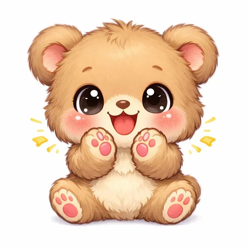 Bright Pastel Chibi Animal Illustrations
