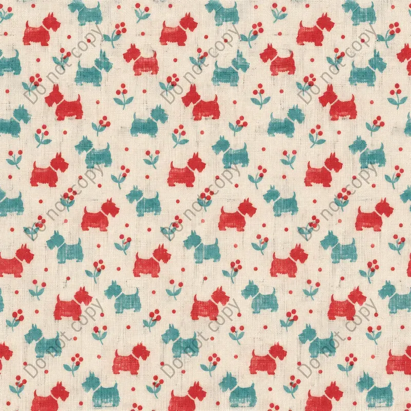 Retro Feedsack Seamless Art
