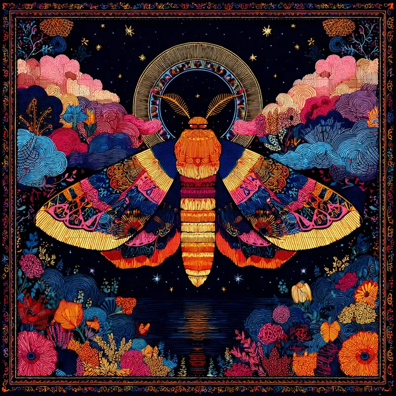 Ink Starry Retro Mandala Dreamscapes