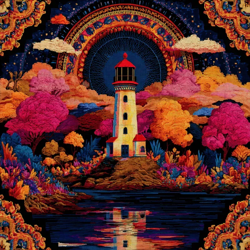 Ink Starry Retro Mandala Dreamscapes