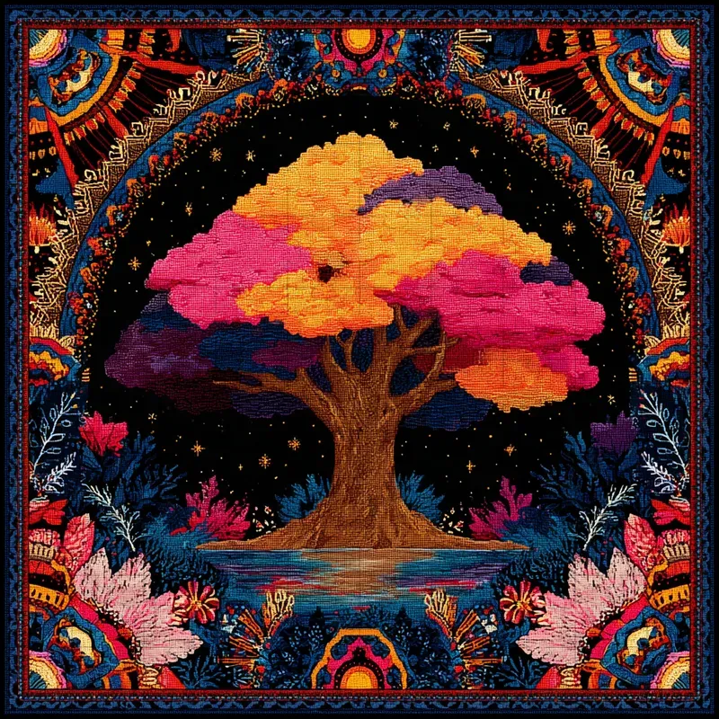 Ink Starry Retro Mandala Dreamscapes