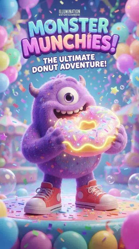 3D Mascot Monster Posters