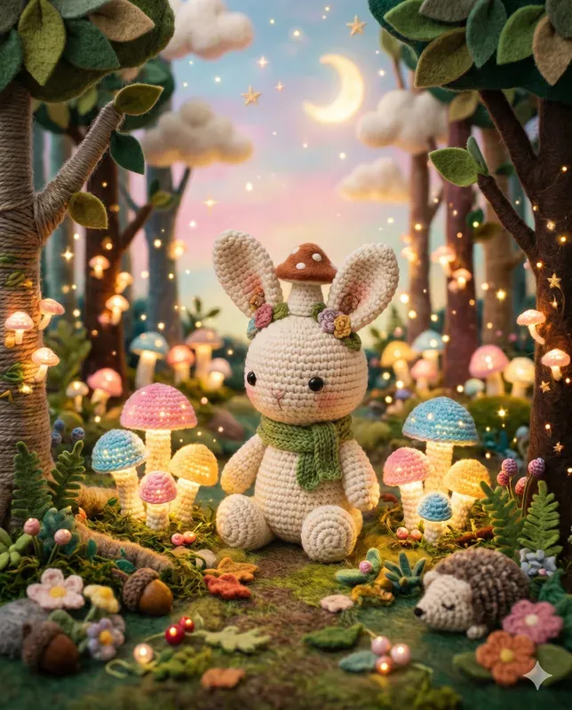 Amigurumi Crochet Fantasy Scenes