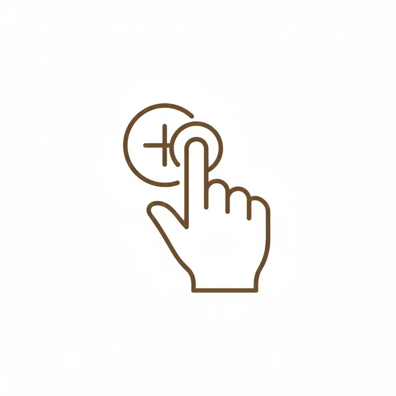 Minimal Line Gesture Icons