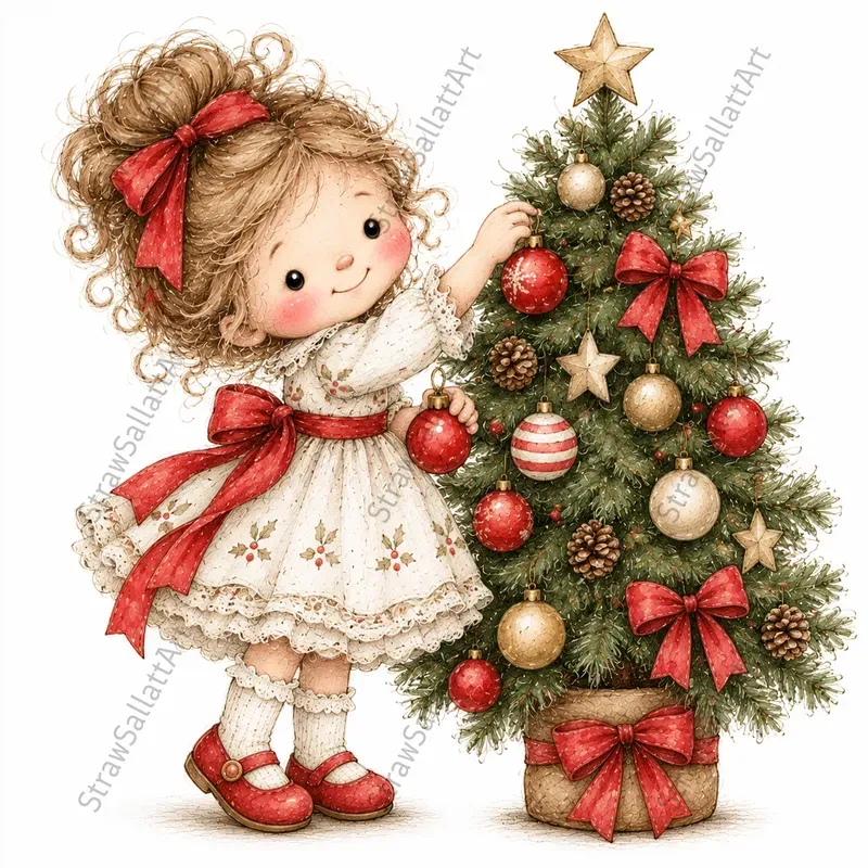 Vintage Christmas Character Cliparts