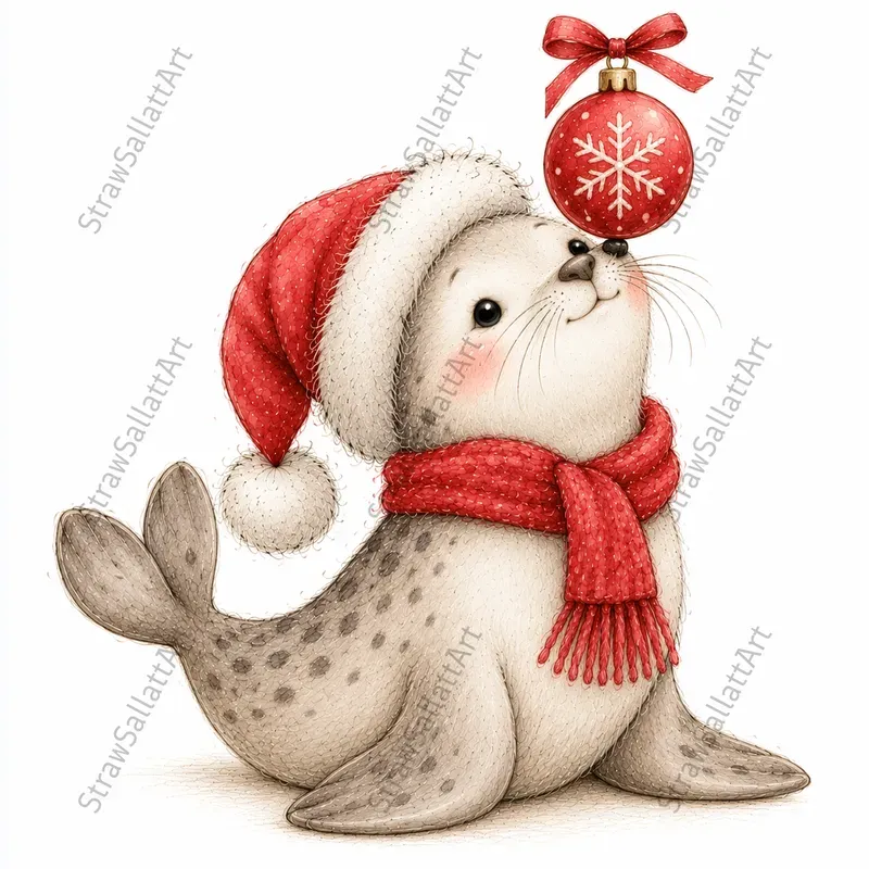 Vintage Christmas Character Cliparts