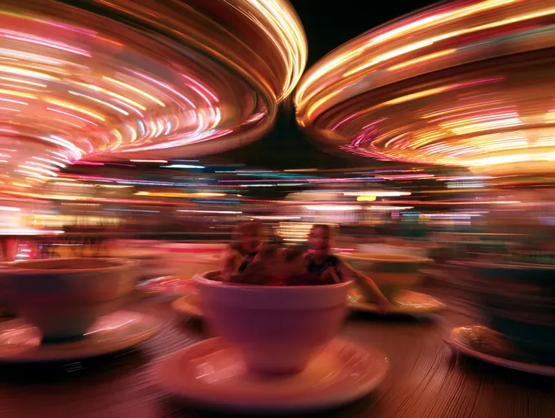 Night Fairground Art Generator