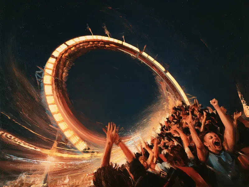 Night Fairground Art Generator