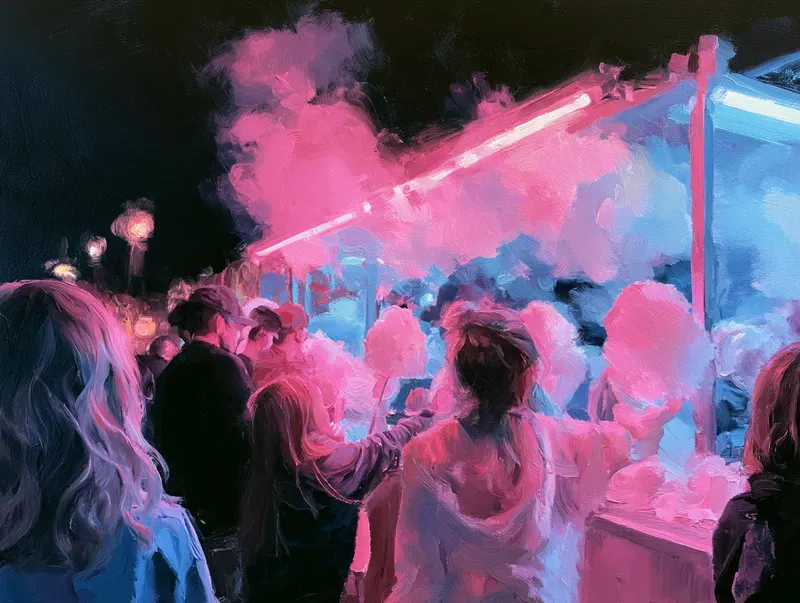 Night Fairground Art Generator