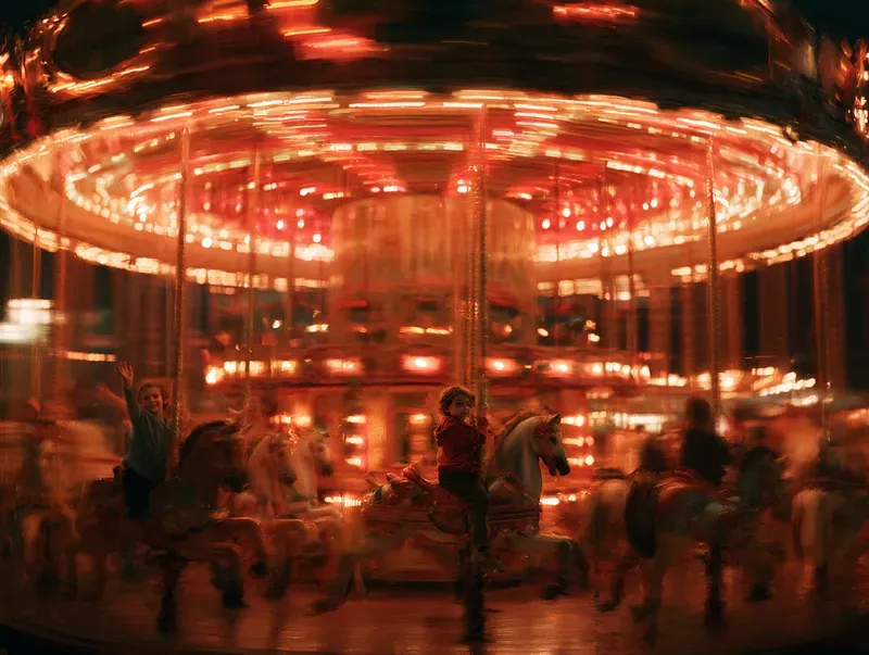 Night Fairground Art Generator