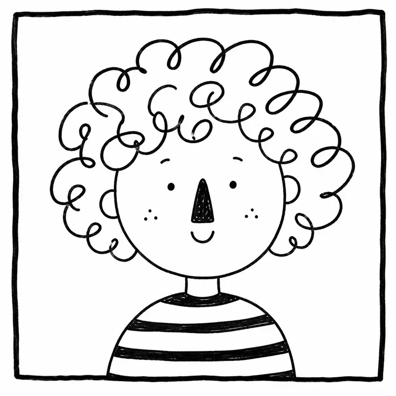 Minimal Quirky Doodle Portraits Packs