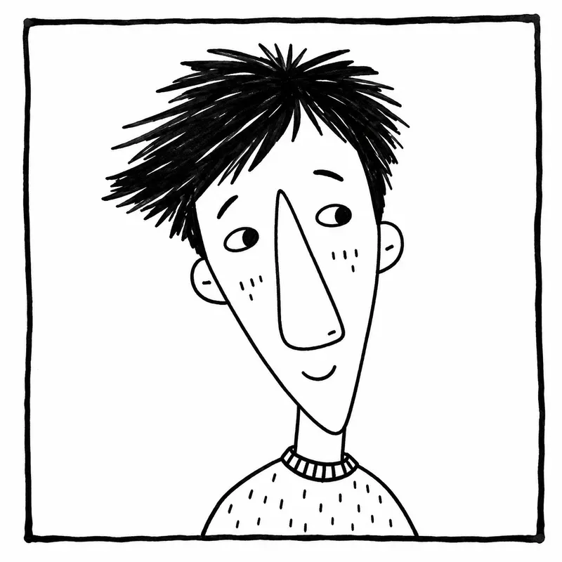 Minimal Quirky Doodle Portraits Packs