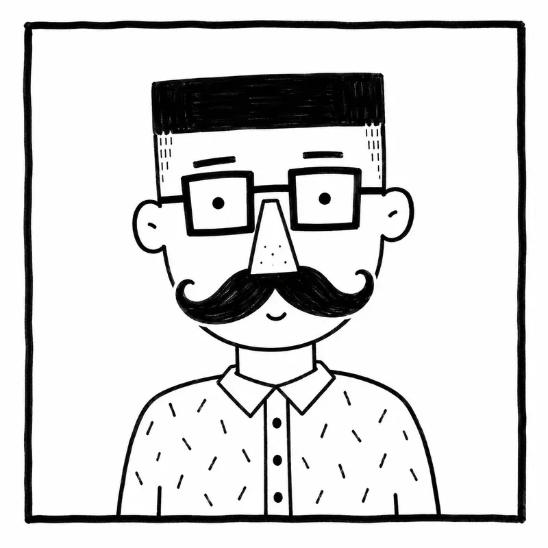 Minimal Quirky Doodle Portraits Packs