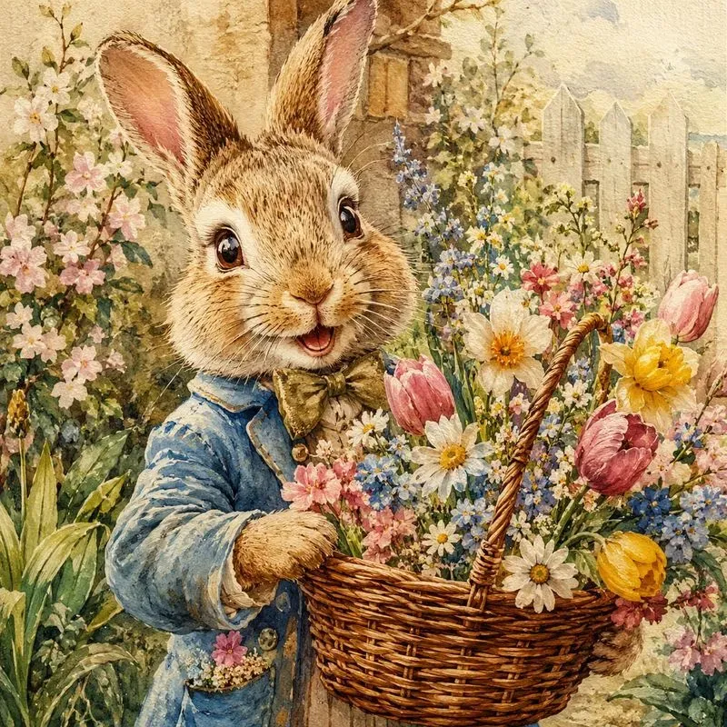 Charming Animal Bouquet Portraits