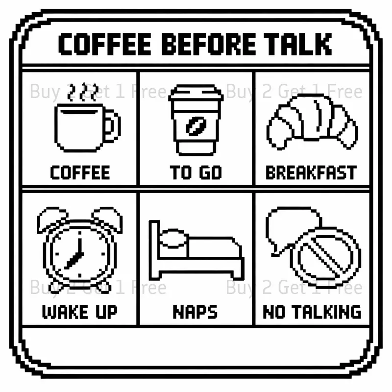 Infographic Pixel Habit Coloring Books