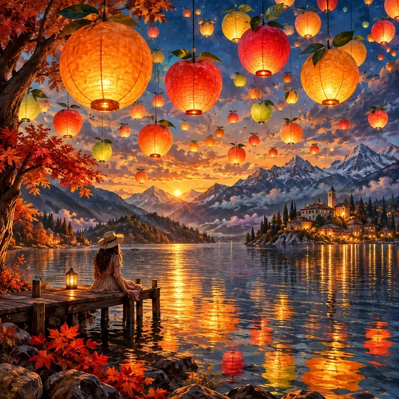 Whimsical Floating Balloon Landscapes