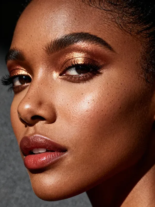 Luminous Bronze Editorial Portraits