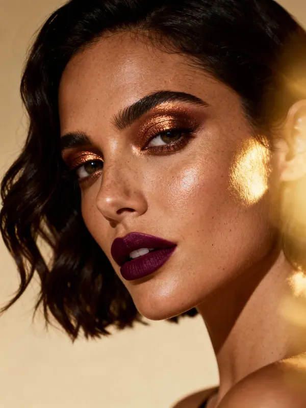 Luminous Bronze Editorial Portraits