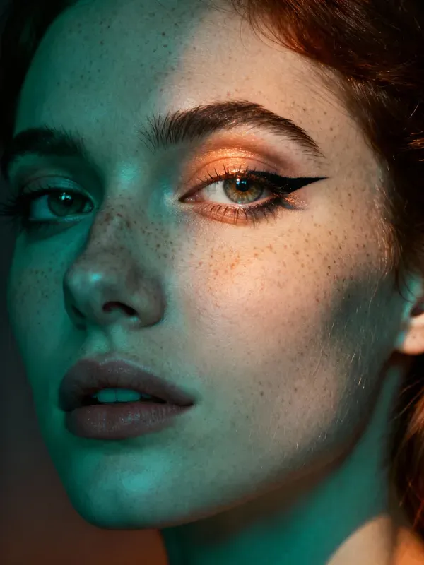 Luminous Bronze Editorial Portraits