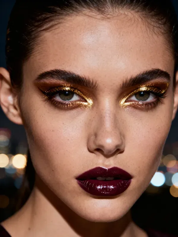 Luminous Bronze Editorial Portraits
