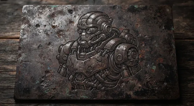 Victorian Industrial Metal Etchings