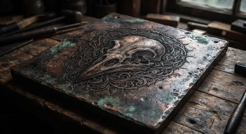Victorian Industrial Metal Etchings